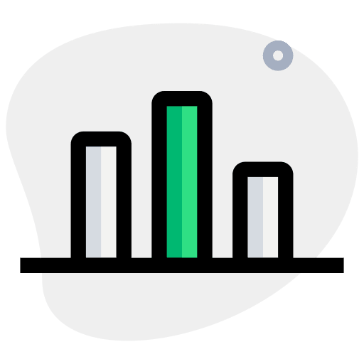 Market fluctuation bar graph graphic market fluctuation icon