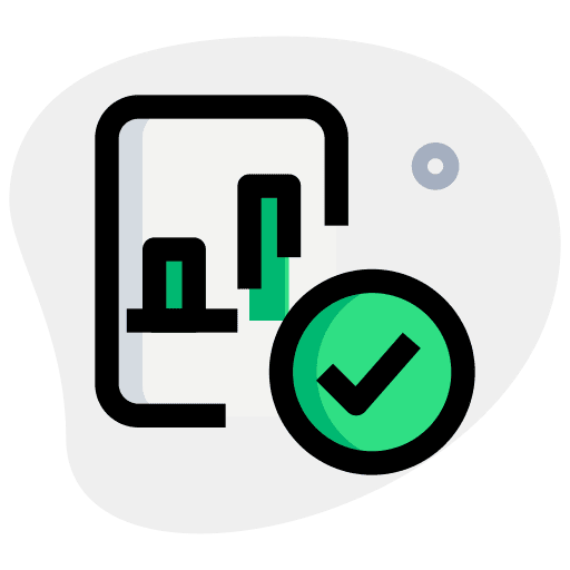 Verified verify yearly infographic icon
