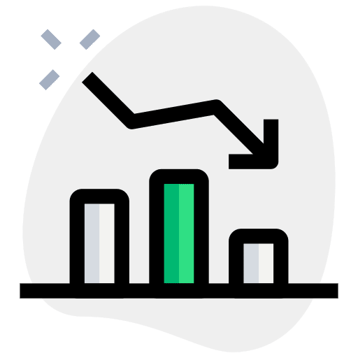 Bar graph business line graph business and finance icon