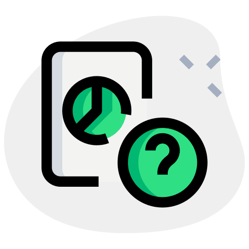 Question mark data analytics website question mark icon