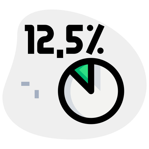 Percentage chart pie chart business icon