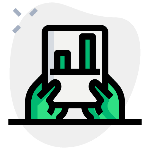 Report report bar graph chart icon