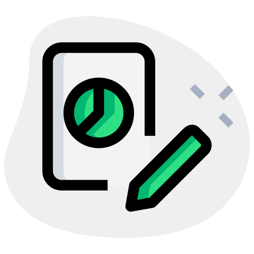 Edit web analysis analysis data analytics icon