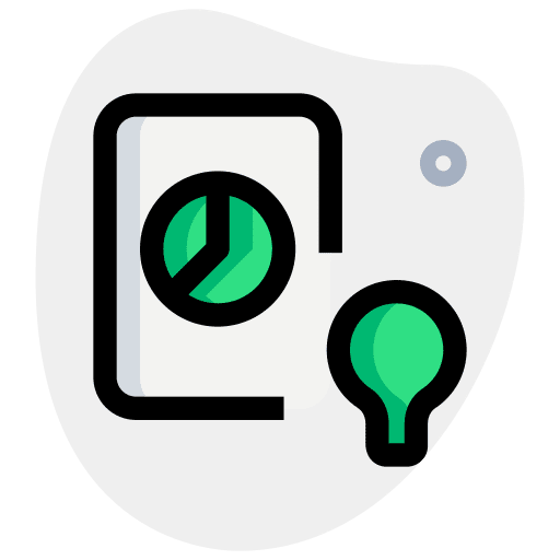 Idea business and finance web analysis file icon