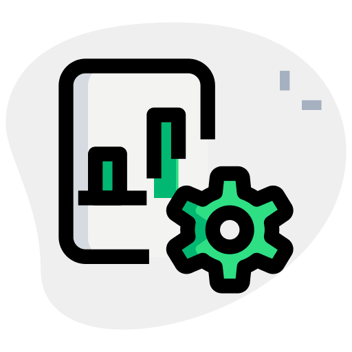 Settings seo and web infographic business and finance icon