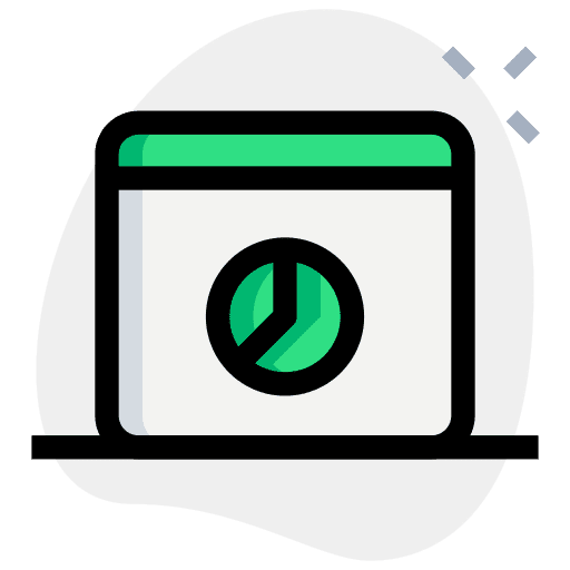 Web web data analytics chart pie icon