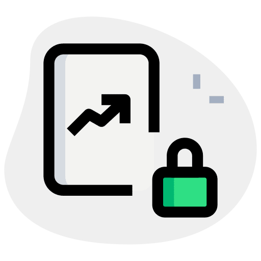 Padlock chart file padlock icon