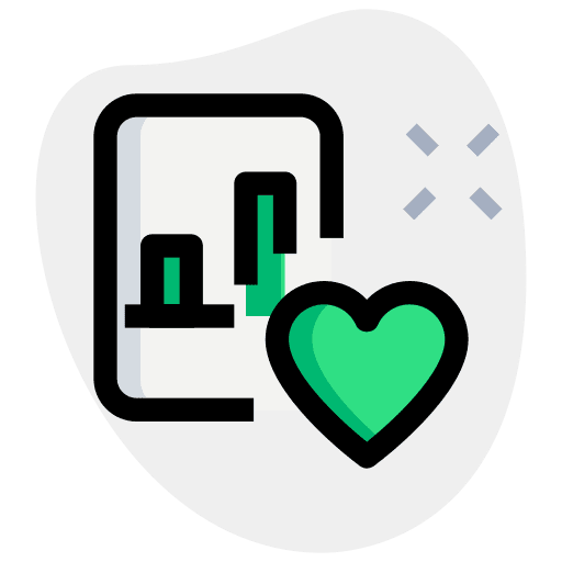 Favorite business infographic graph icon