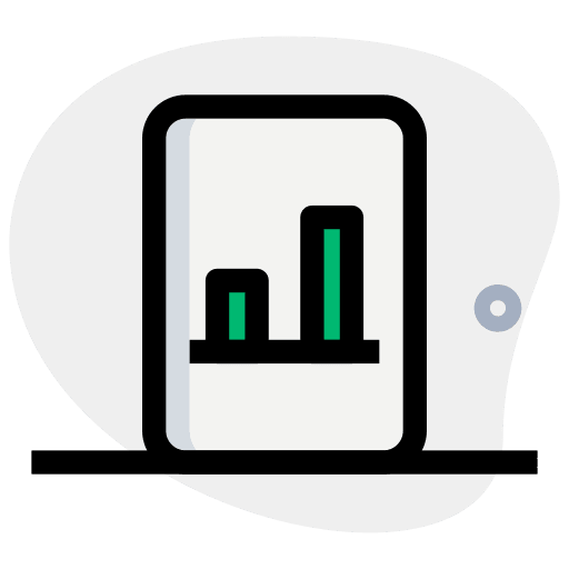 File bar graph chart diagram icon