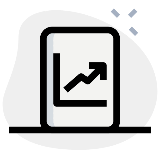 File file document line chart icon