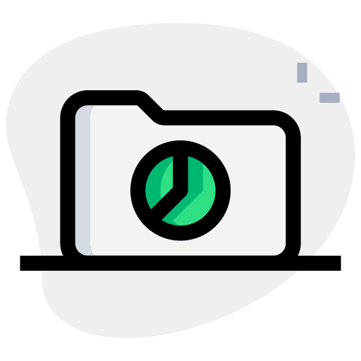 Folder chart website analysis icon