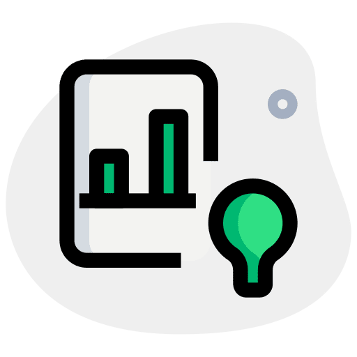 Light business and finance infographic file icon