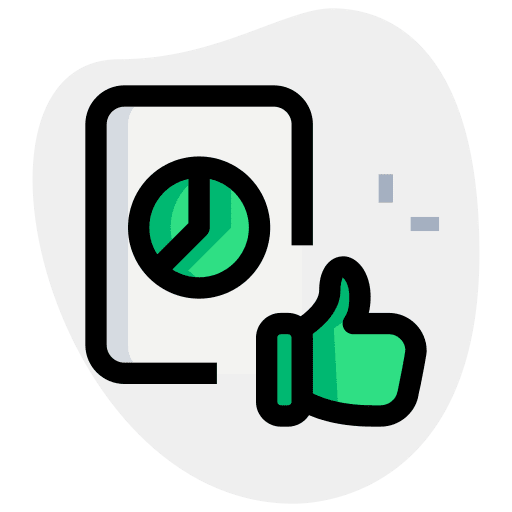 Like analysis chart pie website icon