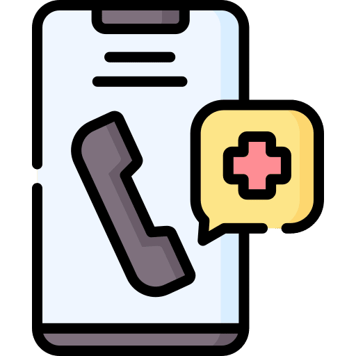 Medical assistance advise online healthcare and medical icon