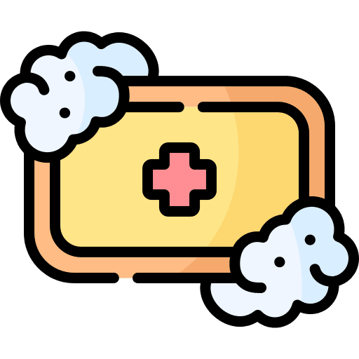 Soap healthcare and medical wash hygienic icon