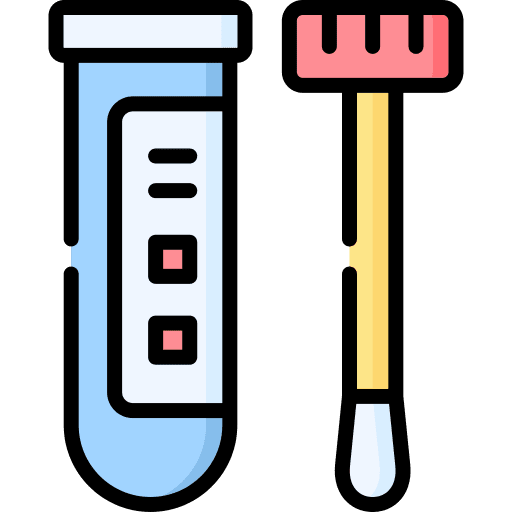 Test coronavirus mouth healthcare and medical icon