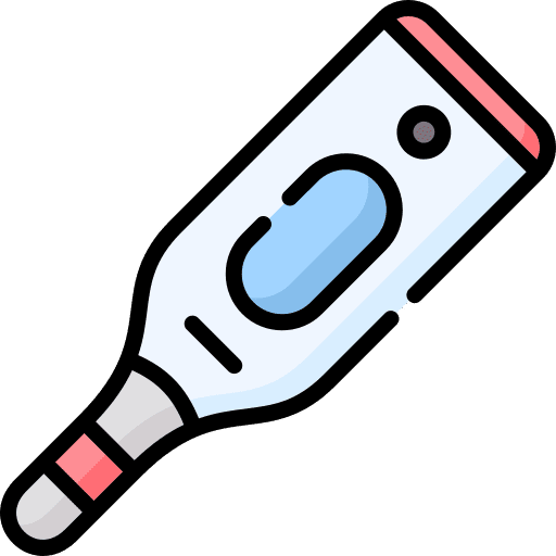 Thermometer fever epidemic influenza icon