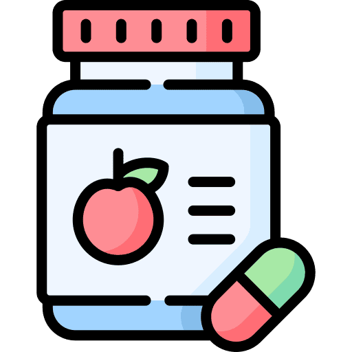 Vitamin hand medication pills icon