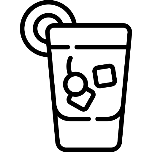 Amaretto sour beverage alcoholic drink party icon