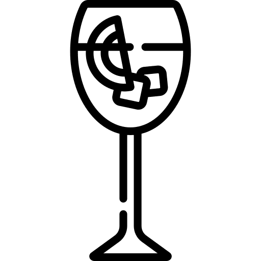 Aperol spritz italian food and restaurant aperol spritz icon