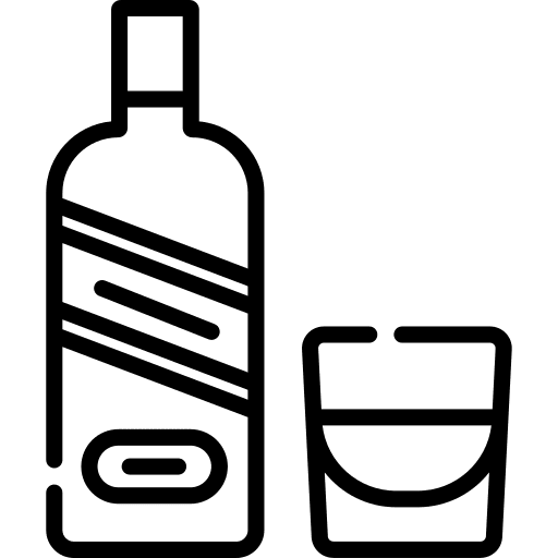 Whiskey party alcoholic drink bottle icon