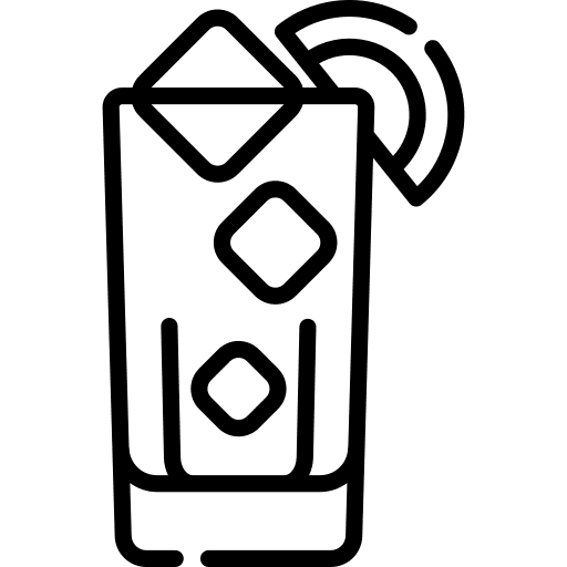 Paloma party cocktail food and restaurant icon