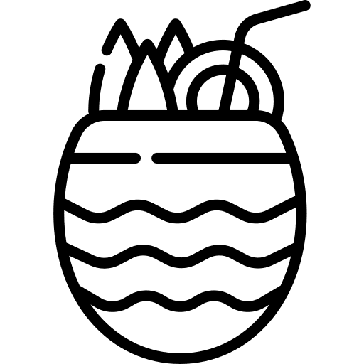 Piña colada alcoholic drink party piña colada icon