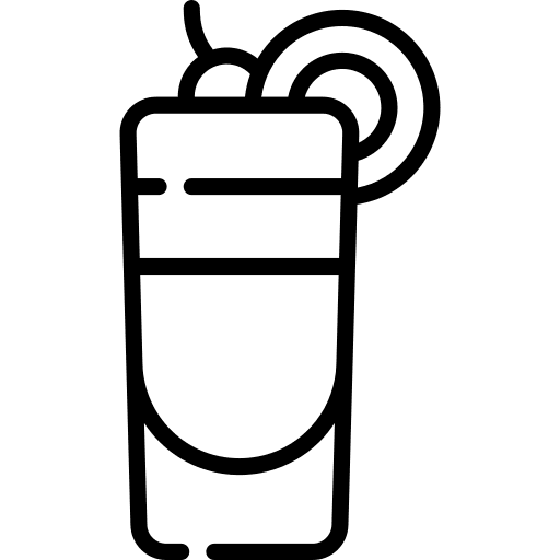 Tequila sunrise beverage party cocktail icon