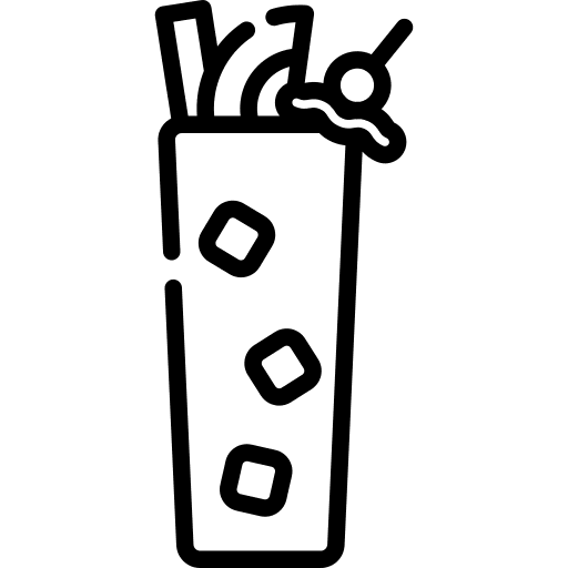 Singapore sling cocktail beverage food and restaurant icon