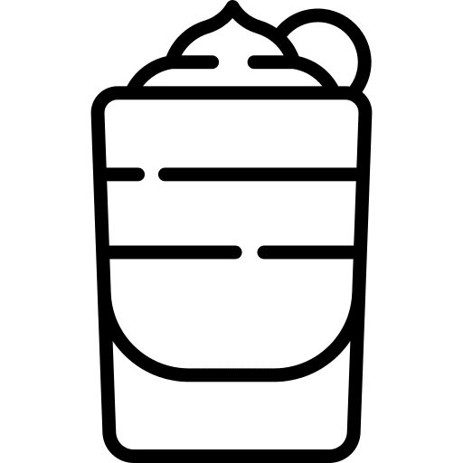 White russian party food and restaurant beverage icon