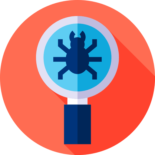 Detection detective zoom security icon