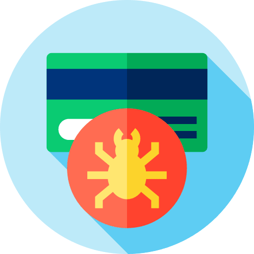 Hacking bank account security password icon