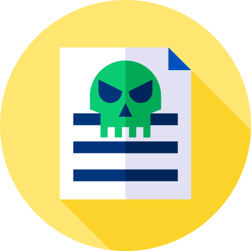File files and folders infected security icon