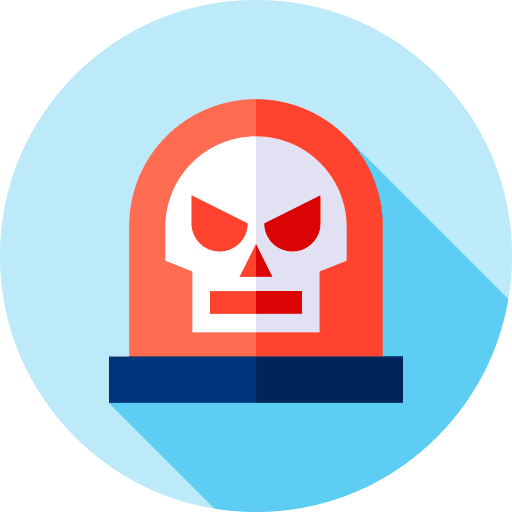 Malware security antivirus alert icon