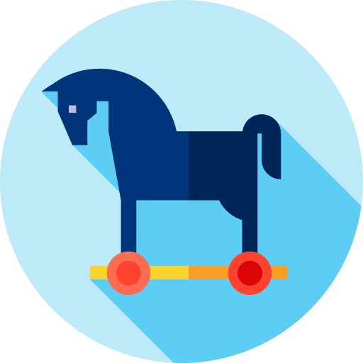 Trojan cultures virus ancient greece icon