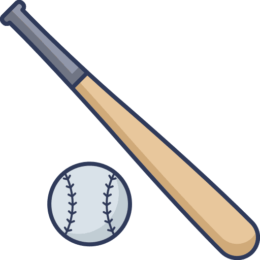 Baseball baseball sports and competition baseball bat icon