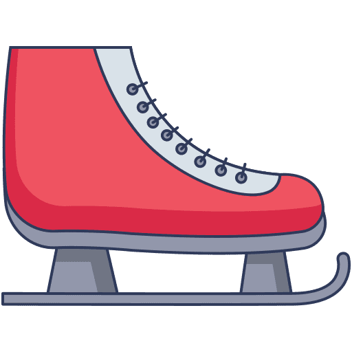 Ice skating shoes shoe sports and competition ice skate icon