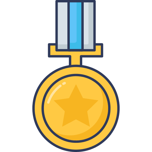 Medal sports and competition award reward icon