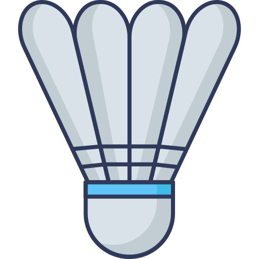 Shuttle sports and competition shuttlecock sport icon