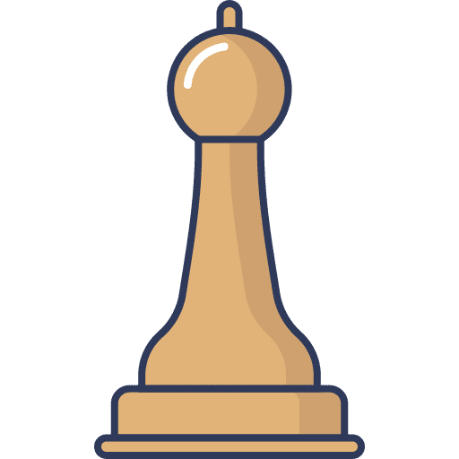Chess piece gaming sports and competition game icon