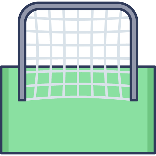Goal box football goal net sports and competition icon