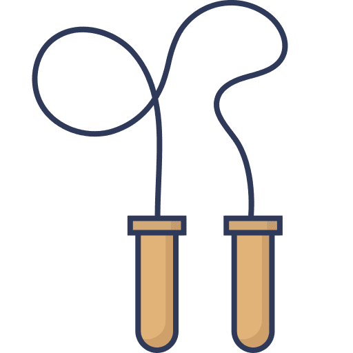 Jumping rope fitness jumping rope sports and competition icon