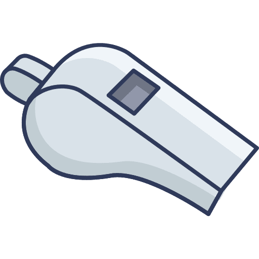 Whistle whistle sports and competition attention icon