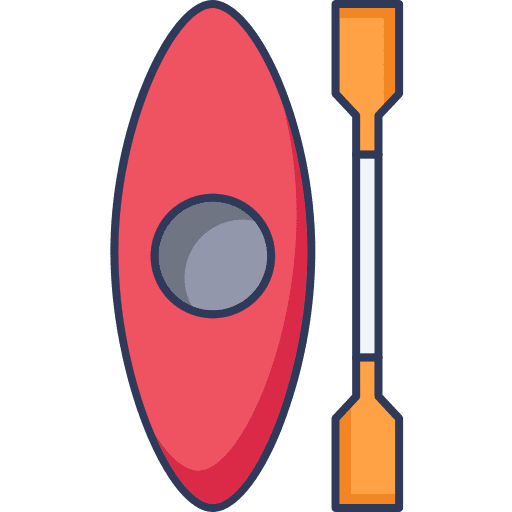 Canoe boat boating canoe icon
