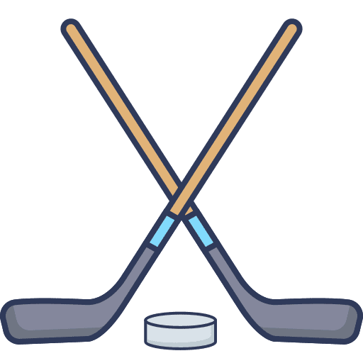 Hockey sticks hockey sticks puck sports and competition icon