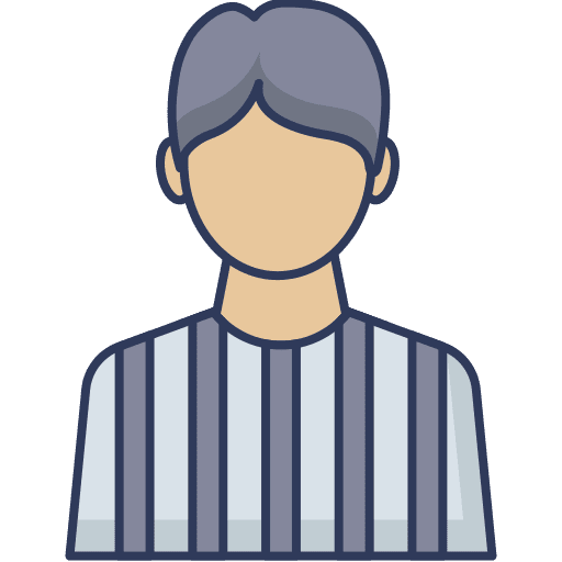 Referee user sports and competition man icon