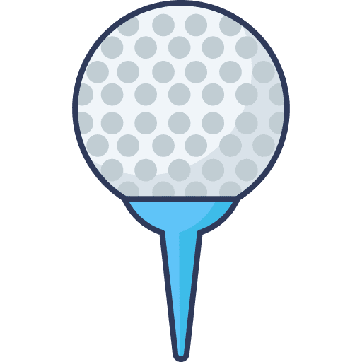 Golf ball sports and competition golf ball icon