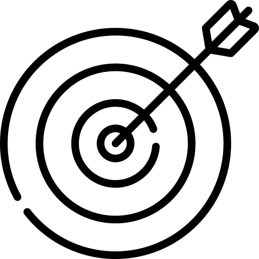 Target darts arrow objective icon