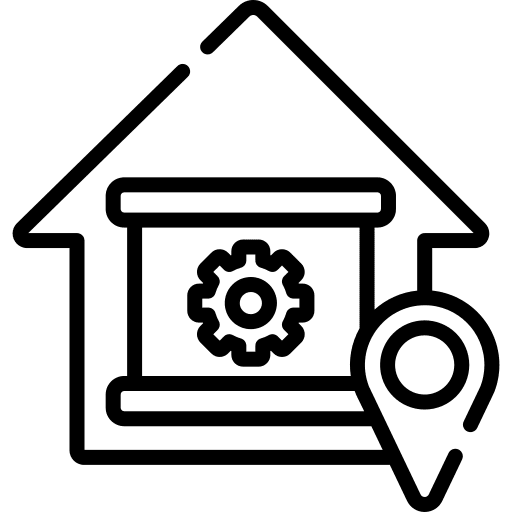 Placeholder gear house workshop icon