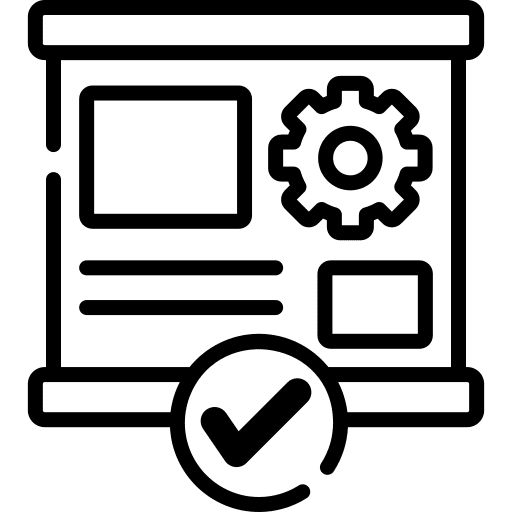 Result result cogwheel gear icon